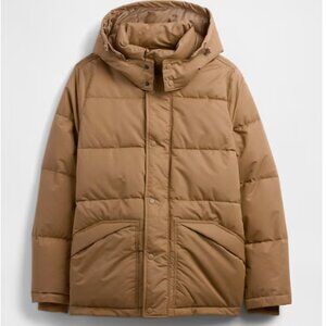 Gap Men's ColdControl Max Puffer Coat Quilted Water resistant Jacket WinterBrown